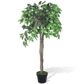 Árbol/ Planta de ficus artificial en maceta, 110 cm