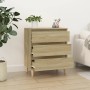 Aparador de madera contrachapada roble Sonoma 60x35x70 cm de vidaXL, Aparadores - Ref: Foro24-823043, Precio: 59,35 €, Descue...