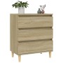 Aparador de madera contrachapada roble Sonoma 60x35x70 cm de vidaXL, Aparadores - Ref: Foro24-823043, Precio: 59,35 €, Descue...