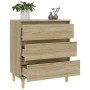 Aparador de madera contrachapada roble Sonoma 60x35x70 cm de vidaXL, Aparadores - Ref: Foro24-823043, Precio: 59,35 €, Descue...