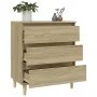 Sideboard aus Sonoma-Eichensperrholz, 60 x 35 x 70 cm von vidaXL, Sideboards - Ref: Foro24-823043, Preis: 58,46 €, Rabatt: %