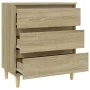 Sideboard aus Sonoma-Eichensperrholz, 60 x 35 x 70 cm von vidaXL, Sideboards - Ref: Foro24-823043, Preis: 58,46 €, Rabatt: %