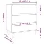 Sideboard aus Sonoma-Eichensperrholz, 60 x 35 x 70 cm von vidaXL, Sideboards - Ref: Foro24-823043, Preis: 58,46 €, Rabatt: %