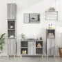 Gray Sonoma plywood sink cabinet 80x33x60 cm by vidaXL, bathroom vanities - Ref: Foro24-821290, Price: 60,68 €, Discount: %