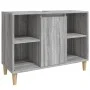 Sonoma Waschbecken aus grauem Sperrholz 80x33x60 cm von vidaXL, Badezimmerwaschtische - Ref: Foro24-821290, Preis: 59,86 €, R...