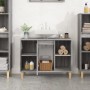 Armario de lavabo madera contrachapada gris Sonoma 80x33x60 cm de vidaXL, Tocadores de baño - Ref: Foro24-821290, Precio: 62,...