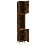 Smoked oak plywood bathroom cabinet 30x30x190 cm by vidaXL, bathroom vanities - Ref: Foro24-819793, Price: 73,43 €, Discount: %