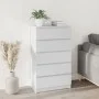Glossy white plywood chest of drawers 60x36x103 cm by vidaXL, Drawers - Ref: Foro24-823018, Price: 152,38 €, Discount: %