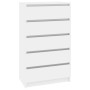 Kommode aus glänzend weißem Sperrholz, 60 x 36 x 103 cm von vidaXL, Schubladen - Ref: Foro24-823018, Preis: 155,47 €, Rabatt: %
