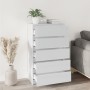 Kommode aus glänzend weißem Sperrholz, 60 x 36 x 103 cm von vidaXL, Schubladen - Ref: Foro24-823018, Preis: 155,47 €, Rabatt: %