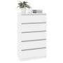 Kommode aus glänzend weißem Sperrholz, 60 x 36 x 103 cm von vidaXL, Schubladen - Ref: Foro24-823018, Preis: 155,47 €, Rabatt: %