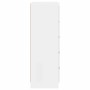 Cajonera de madera contrachapada blanco brillante 60x36x103 cm de vidaXL, Cajoneras - Ref: Foro24-823018, Precio: 149,16 €, D...