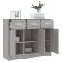 Engineered wood sideboard in Sonoma grey 91x28x75 cm by vidaXL, Sideboards - Ref: Foro24-823014, Price: 103,26 €, Discount: %