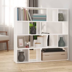 Estantería/divisor de espacios blanco brillo 105x24x102 cm de vidaXL, Divisores de ambientes - Ref: Foro24-823247, Precio: 83...