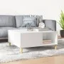 Couchtisch aus glänzend weißem Sperrholz, 80 x 80 x 36,5 cm von vidaXL, Couchtisch - Ref: Foro24-821094, Preis: 52,28 €, Raba...