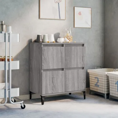 Sonoma gray plywood sideboard 60x35x70 cm by vidaXL, Sideboards - Ref: Foro24-821170, Price: 79,44 €, Discount: %