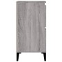 Aparador de madera contrachapada gris Sonoma 60x35x70 cm