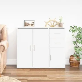 Sideboard aus weißem Sperrholz 91x29,5x75 cm von vidaXL, Sideboards - Ref: Foro24-823269, Preis: 91,02 €, Rabatt: %