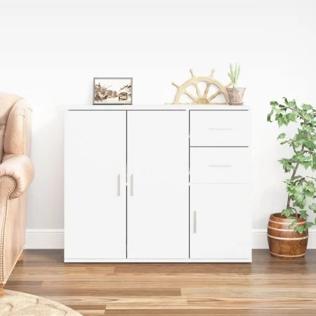Sideboard aus weißem Sperrholz 91x29,5x75 cm von vidaXL, Sideboards - Ref: Foro24-823269, Preis: 91,02 €, Rabatt: %