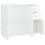 Aparador de madera contrachapada blanco 91x29,5x75 cm de vidaXL, Aparadores - Ref: Foro24-823269, Precio: 90,85 €, Descuento: %