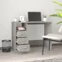 Concrete gray plywood desk with drawers 102x50x76 cm by vidaXL, Desks - Ref: Foro24-823036, Price: 99,20 €, Discount: %