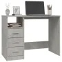Concrete gray plywood desk with drawers 102x50x76 cm by vidaXL, Desks - Ref: Foro24-823036, Price: 99,20 €, Discount: %