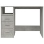 Concrete gray plywood desk with drawers 102x50x76 cm by vidaXL, Desks - Ref: Foro24-823036, Price: 100,54 €, Discount: %