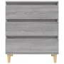 Aparador de madera contrachapada gris Sonoma 60x35x70 cm de vidaXL, Aparadores - Ref: Foro24-823046, Precio: 60,04 €, Descuen...