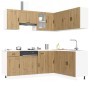 Mueble de cocina Porto 11 piezas artesanal roble