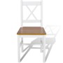 Esszimmerstühle 4 Einheiten aus weißem Kiefernholz von vidaXL, Essstühle - Ref: Foro24-241513, Preis: 182,67 €, Rabatt: %