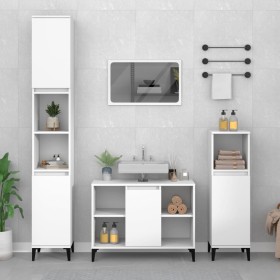 White plywood sink cabinet 80x33x60 cm by vidaXL, bathroom vanities - Ref: Foro24-821292, Price: 55,15 €, Discount: %