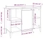 Waschbeckenschrank aus weißem Sperrholz, 80 x 33 x 60 cm von vidaXL, Badezimmerwaschtische - Ref: Foro24-821292, Preis: 54,49...