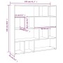 Sonoma Bücherregal/Raumteiler aus Eiche 105x24x102 cm von vidaXL, Raumteiler - Ref: Foro24-823248, Preis: 84,25 €, Rabatt: %