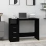 Schubladenschreibtisch aus schwarzem Sperrholz, 102 x 50 x 76 cm von vidaXL, Schreibtische - Ref: Foro24-823033, Preis: 87,91...