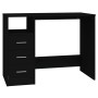 Black plywood drawer desk 102x50x76 cm by vidaXL, Desks - Ref: Foro24-823033, Price: 87,91 €, Discount: %