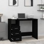 Black plywood drawer desk 102x50x76 cm by vidaXL, Desks - Ref: Foro24-823033, Price: 87,91 €, Discount: %