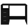 Black plywood drawer desk 102x50x76 cm by vidaXL, Desks - Ref: Foro24-823033, Price: 87,91 €, Discount: %