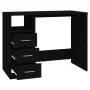 Schubladenschreibtisch aus schwarzem Sperrholz, 102 x 50 x 76 cm von vidaXL, Schreibtische - Ref: Foro24-823033, Preis: 87,91...