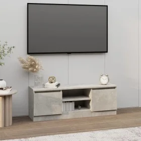 Mueble de TV con puerta gris hormigón 102x30x36 cm de vidaXL, Muebles TV - Ref: Foro24-823354, Precio: 59,23 €, Descuento: %