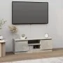 Mueble de TV con puerta gris hormigón 102x30x36 cm de vidaXL, Muebles TV - Ref: Foro24-823354, Precio: 59,23 €, Descuento: %