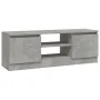 Mueble de TV con puerta gris hormigón 102x30x36 cm de vidaXL, Muebles TV - Ref: Foro24-823354, Precio: 59,23 €, Descuento: %