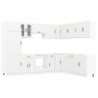 Mueble de cocina Lucca blanco 14 piezas madera contrachapada