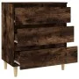 Sideboard aus geräuchertem Eichensperrholz, 60 x 35 x 70 cm von vidaXL, Sideboards - Ref: Foro24-823045, Preis: 56,18 €, Raba...