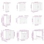 Mueble de cocina Lucca blanco 14 piezas madera contrachapada
