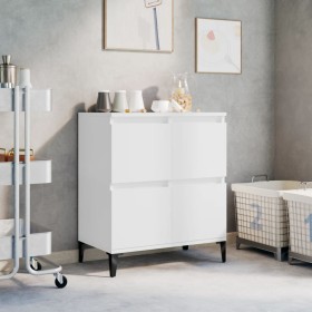 Weißes Sperrholz-Sideboard 60x35x70 cm von vidaXL, Sideboards - Ref: Foro24-821164, Preis: 58,03 €, Rabatt: %