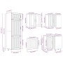 Mueble de cocina Lucca blanco 14 piezas madera contrachapada