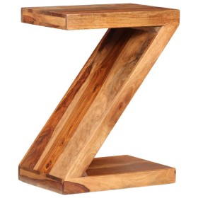 Mesa auxiliar en forma de Z madera maciza de sheesham