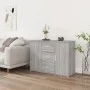 Aparador de madera contrachapada gris Sonoma 91x29,5x65 cm de vidaXL, Aparadores - Ref: Foro24-823348, Precio: 93,71 €, Descu...