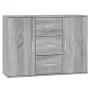 Sonoma gray plywood sideboard 91x29.5x65 cm by vidaXL, Sideboards - Ref: Foro24-823348, Price: 95,07 €, Discount: %