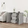 Aparador de madera contrachapada gris Sonoma 91x29,5x65 cm de vidaXL, Aparadores - Ref: Foro24-823348, Precio: 93,71 €, Descu...